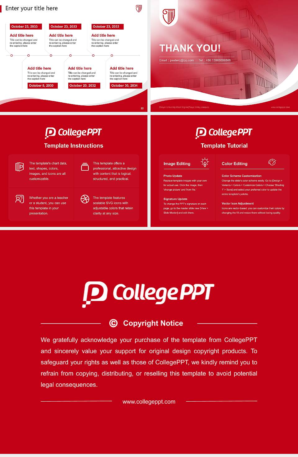 Strayer University-West Virginia(Teays Valley campus) Lecture Sharing and Networking Event PPT Template4:3 ratio PPT effect preview image4