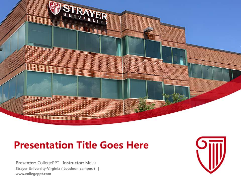 Strayer University-Virginia（Loudoun campus） Course/Courseware Creation PPT Template4:3 ratio PPT effect preview image5