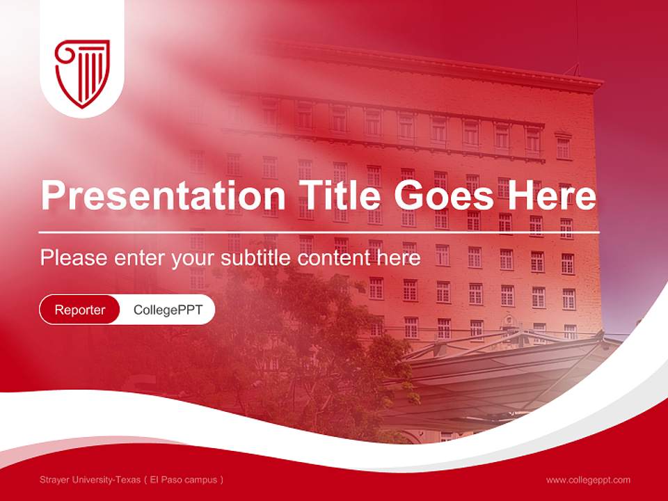 Strayer University-Texas（El Paso campus） Lecture Sharing and Networking Event PPT Template4:3 ratio PPT effect preview image4