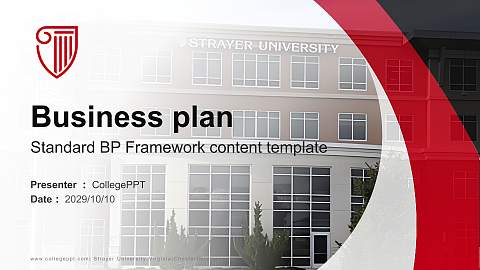 Strayer University-Virginia(Chesterfield campus) Competition/Entrepreneurship Contest PPT Template
