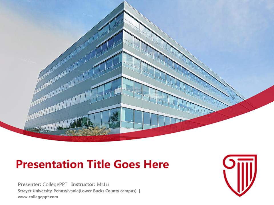 Strayer University-Pennsylvania(Lower Bucks County campus) Course/Courseware Creation PPT Template4:3 ratio PPT effect preview image5