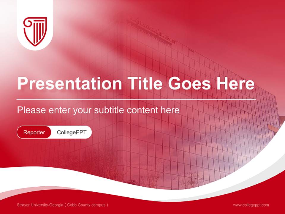 Strayer University-Georgia（Cobb County campus） Lecture Sharing and Networking Event PPT Template4:3 ratio PPT effect preview image4