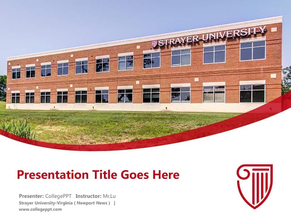 Strayer University-Virginia（Newport News） Course/Courseware Creation PPT Template4:3 ratio PPT effect preview image5