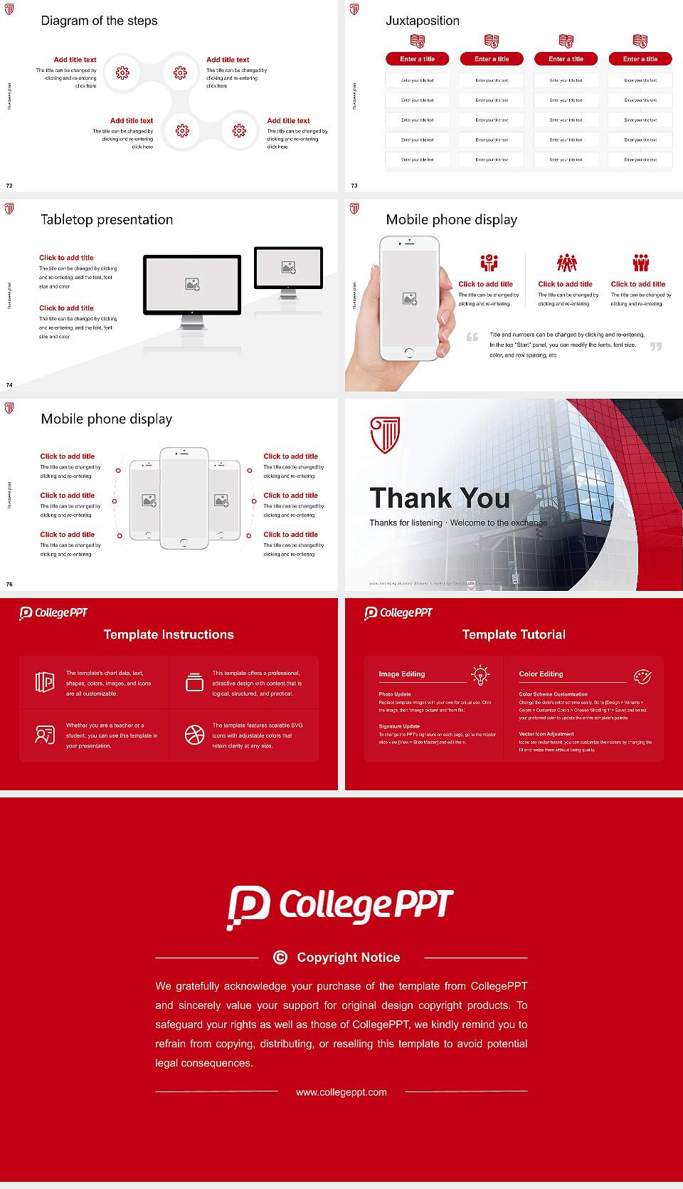 Strayer University-Tennessee（Knoxville campus） Competition/Entrepreneurship Contest PPT Template16:9 ratio PPT effect preview image9