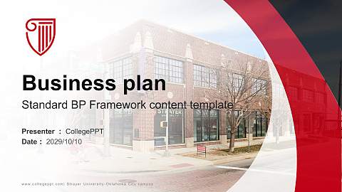 Strayer University-Oklahoma City campus Competition/Entrepreneurship Contest PPT Template