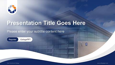 York Technical College Lecture Sharing and Networking Event PPT Template