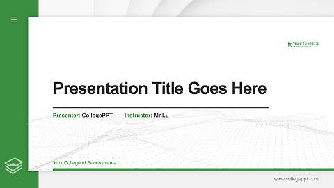 York College of Pennsylvania Thesis Proposal/Graduation Defense PPT Template