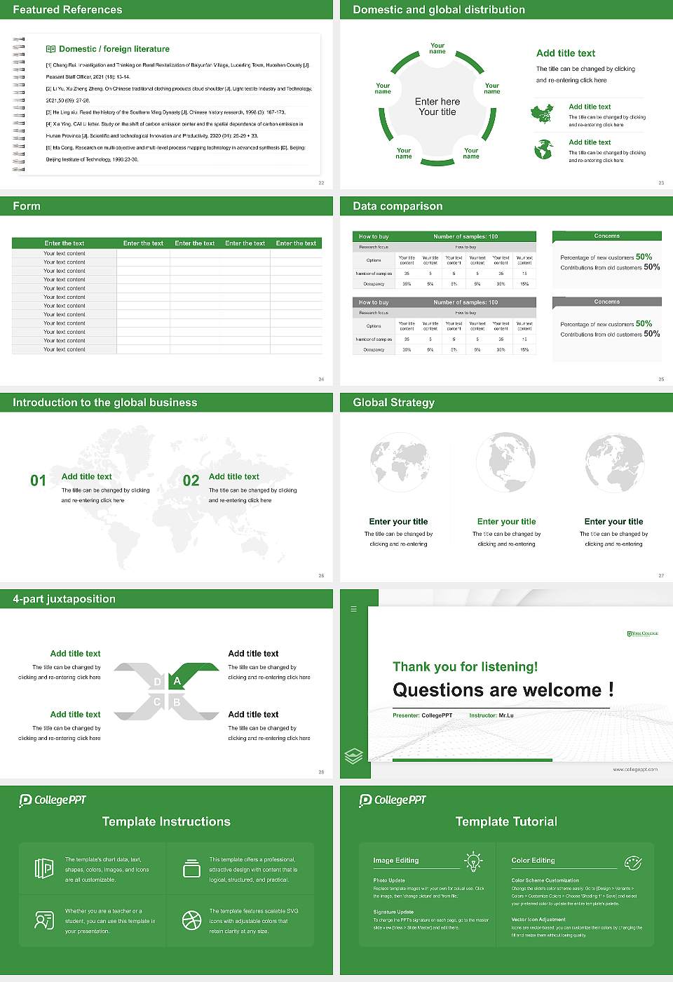 York College of Pennsylvania Thesis Proposal/Graduation Defense PPT Template16:9 ratio PPT effect preview image4