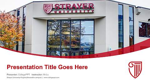 Strayer University-Virginia(Alexandria campus) Course/Courseware Creation PPT Template