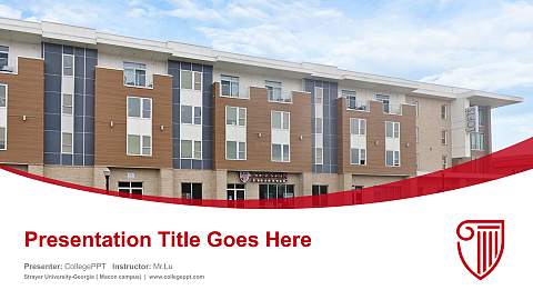 Strayer University-Georgia（Macon campus) Course/Courseware Creation PPT Template