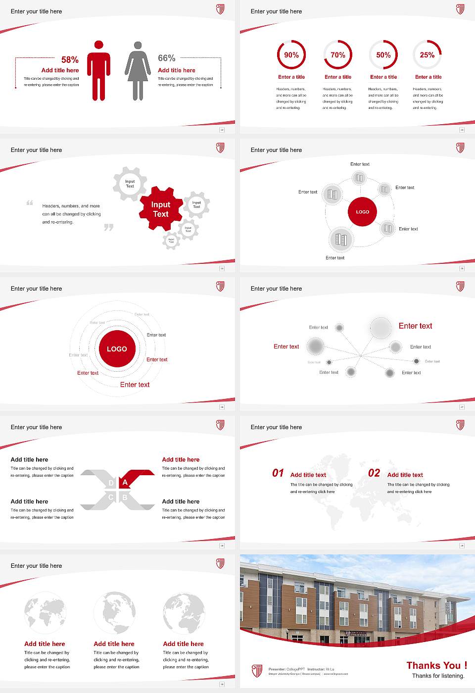 Strayer University-Georgia(Macon campus) Course/Courseware Creation PPT Template16:9 ratio PPT effect preview image4