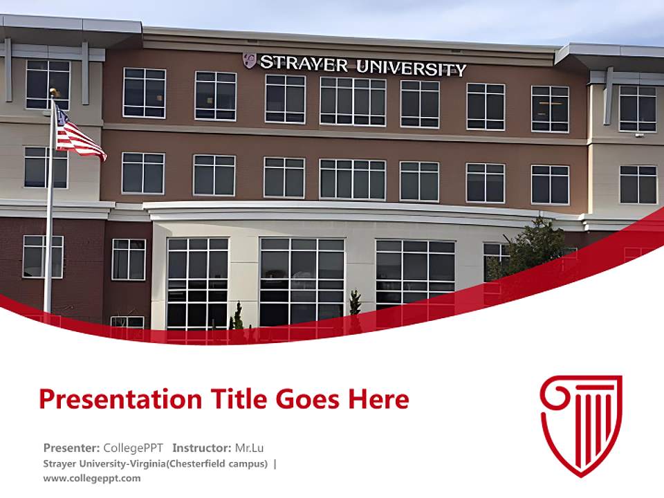 Strayer University-Virginia(Chesterfield campus) Course/Courseware Creation PPT Template4:3 ratio PPT effect preview image5