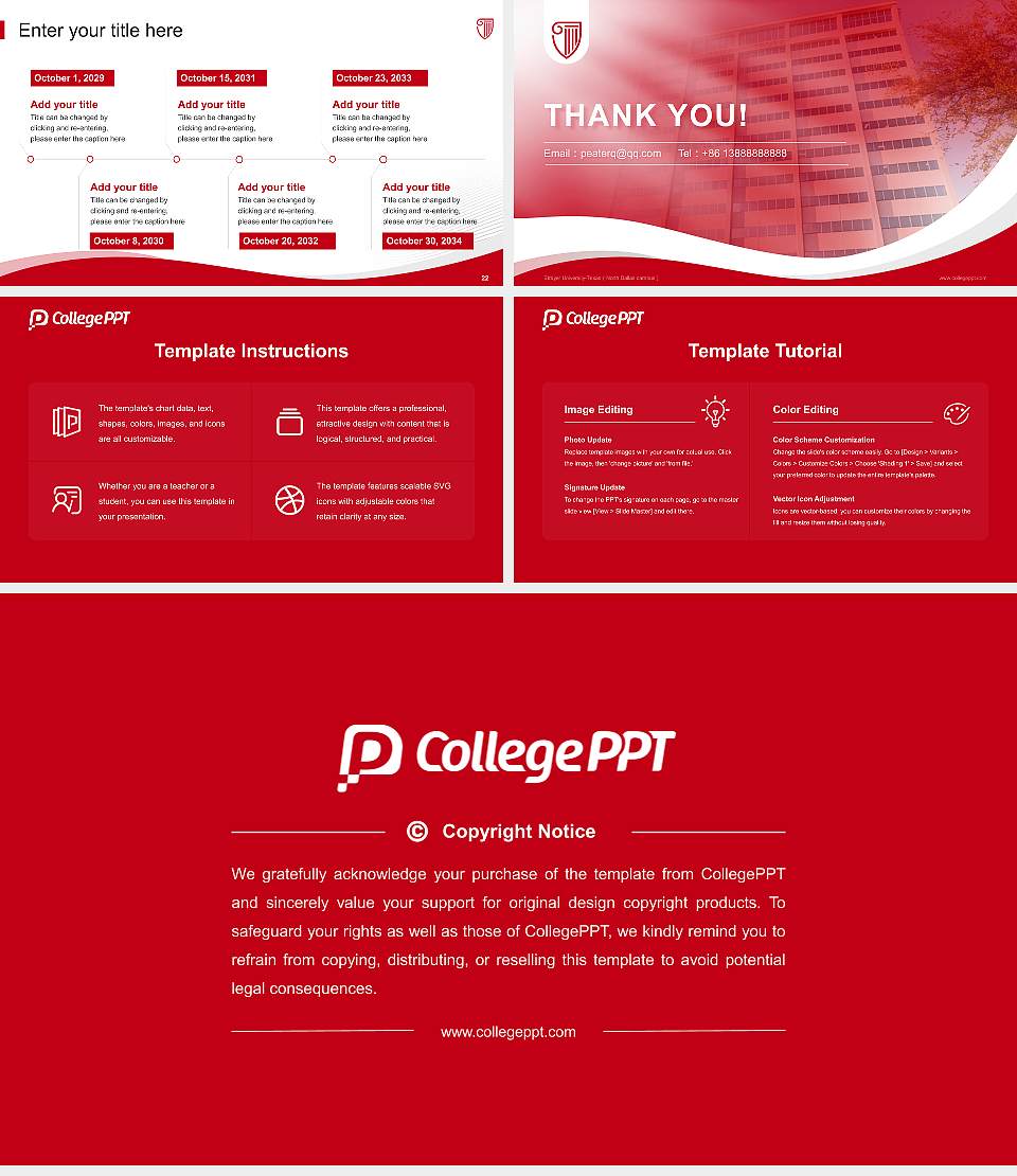 Strayer University-Texas（North Dallas campus） Lecture Sharing and Networking Event PPT Template16:9 ratio PPT effect preview image4