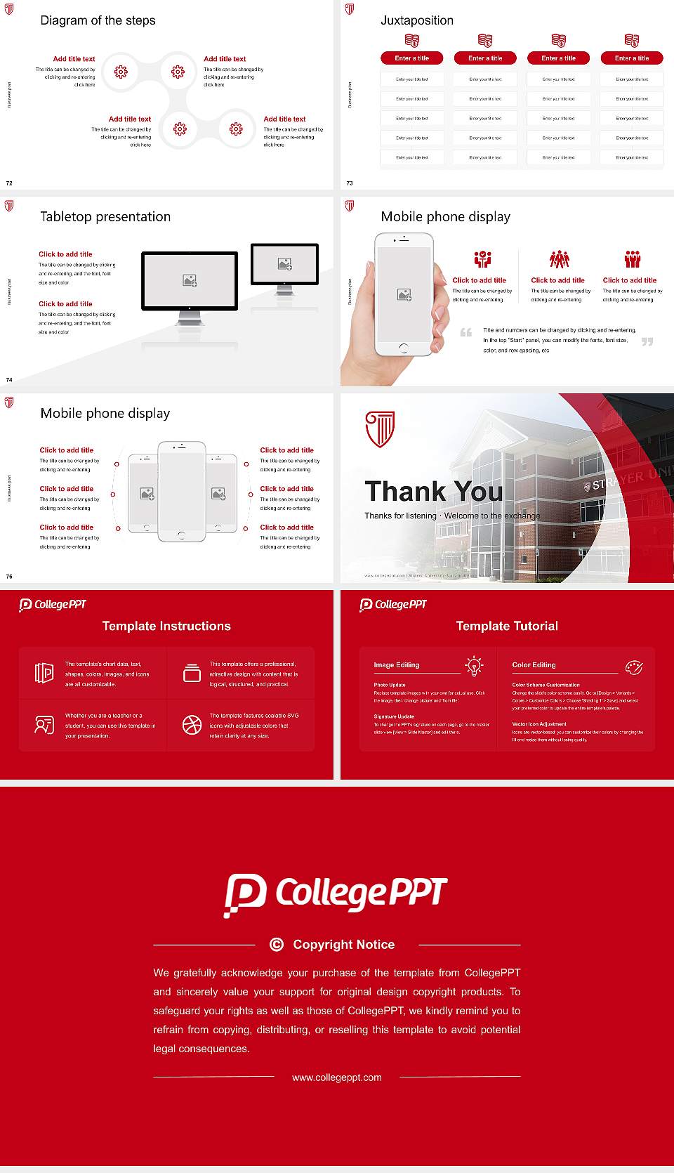 Strayer University-Maryland(Anne Arundel campus) Competition/Entrepreneurship Contest PPT Template16:9 ratio PPT effect preview image9