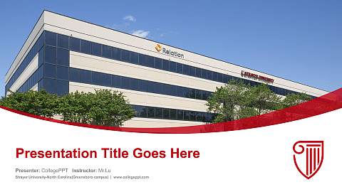 Strayer University-North Carolina(Greensboro campus) Course/Courseware Creation PPT Template