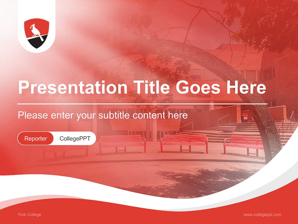 York College Lecture Sharing and Networking Event PPT Template4:3 ratio PPT effect preview image4