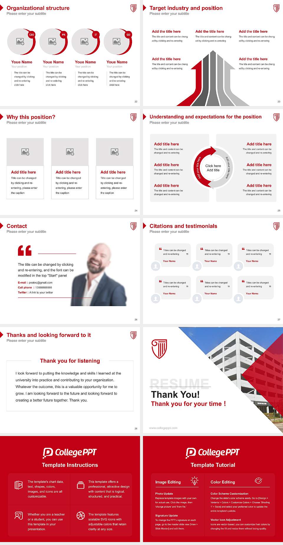 Strayer University-Mississippi(Jackson campus) Resume PPT Template4:3 ratio PPT effect preview image4