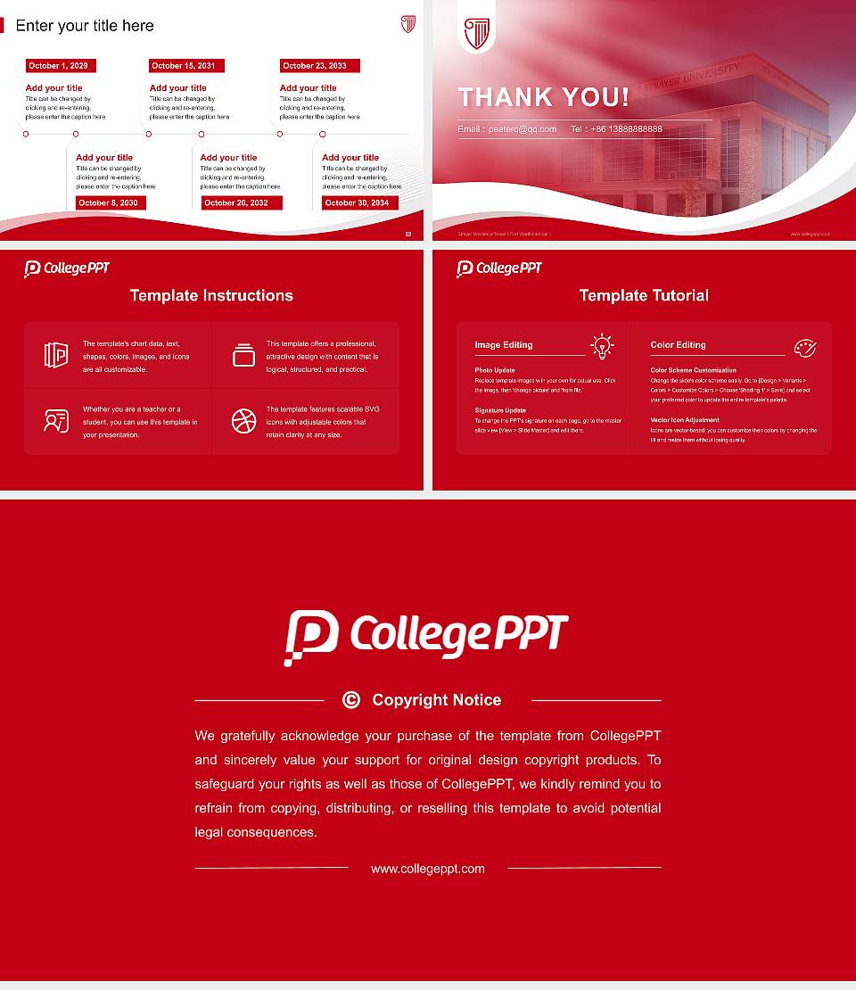 Strayer University-Texas（Fort Worth campus） Lecture Sharing and Networking Event PPT Template16:9 ratio PPT effect preview image4