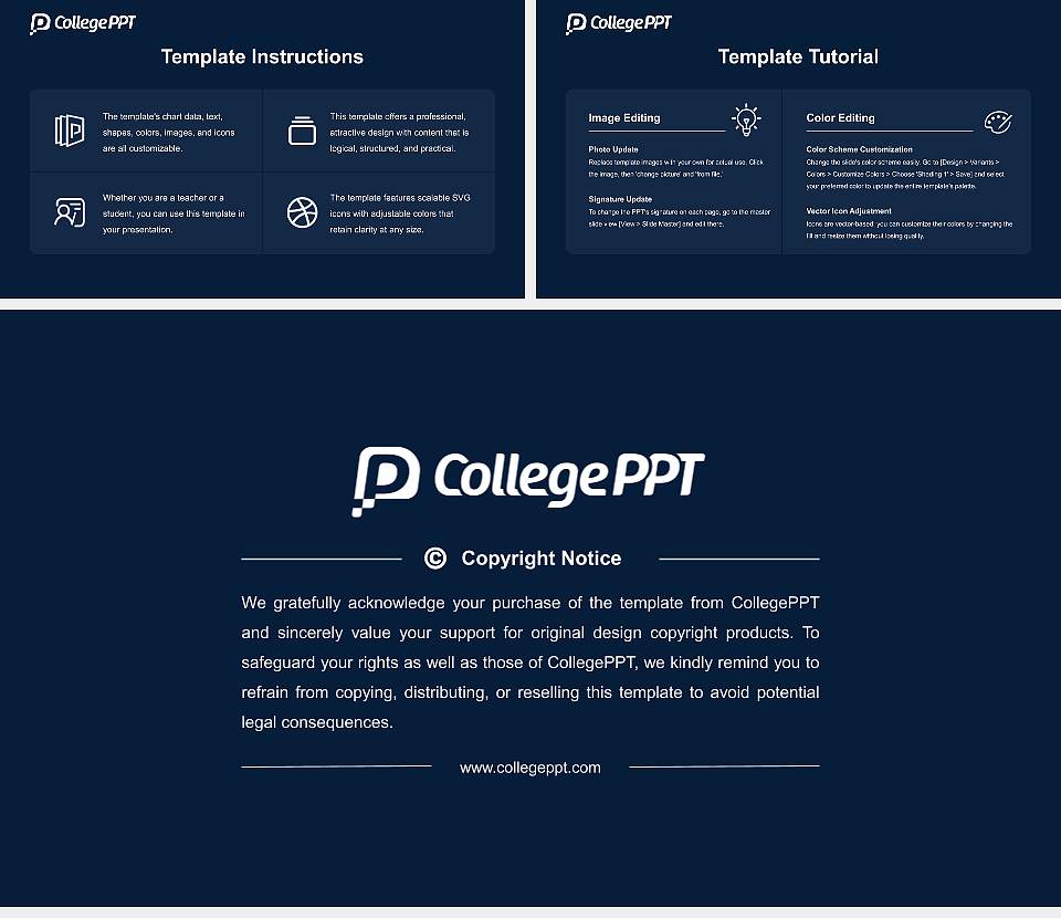 York County Community College Course/Courseware Creation PPT Template16:9 ratio PPT effect preview image5