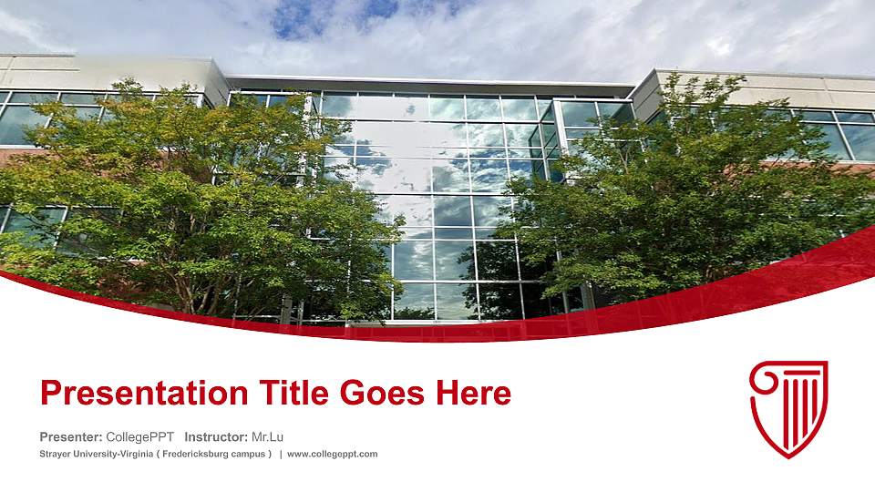Strayer University-Virginia（Fredericksburg campus） Course/Courseware Creation PPT Template16:9 ratio PPT effect preview image
