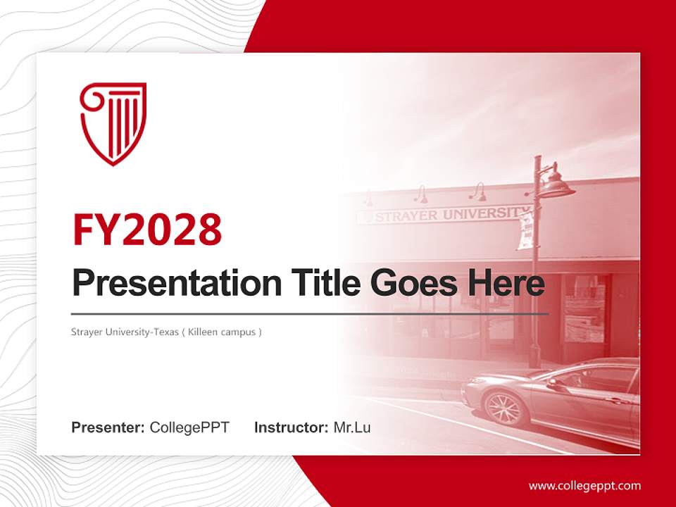 Strayer University-Texas（Killeen campus） Academic Presentation/Research Findings Report PPT Template4:3 ratio PPT effect preview image5