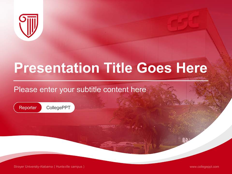 Strayer University-Alabama（Huntsville campus） Lecture Sharing and Networking Event PPT Template4:3 ratio PPT effect preview image4