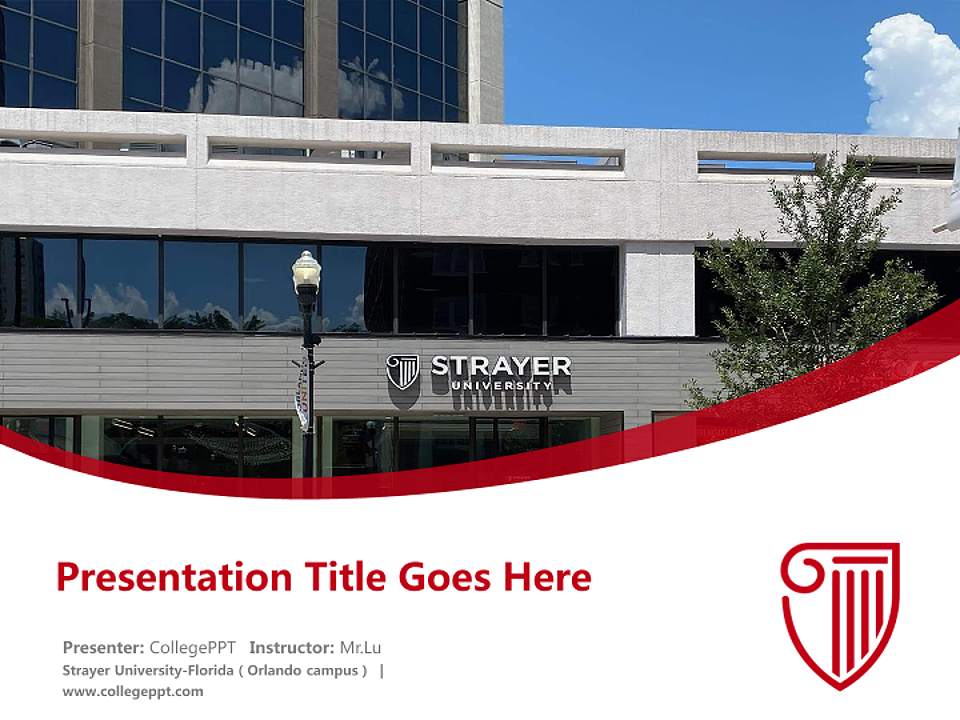 Strayer University-Florida（Orlando campus） Course/Courseware Creation PPT Template4:3 ratio PPT effect preview image5
