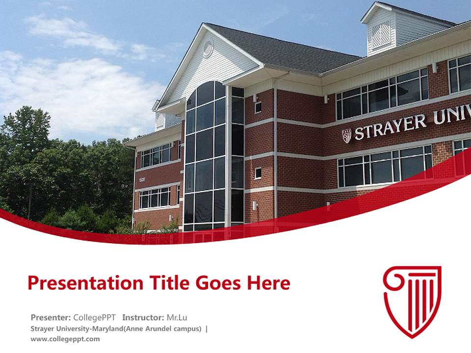 Strayer University-Maryland(Anne Arundel campus) Course/Courseware Creation PPT Template4:3 ratio PPT effect preview image5