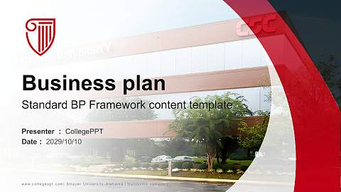 Strayer University-Alabama（Huntsville campus） Competition/Entrepreneurship Contest PPT Template