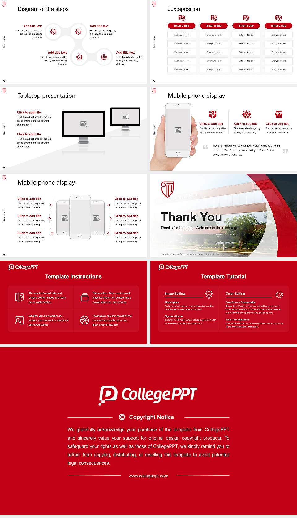 Strayer University-Alabama（Huntsville campus） Competition/Entrepreneurship Contest PPT Template16:9 ratio PPT effect preview image9