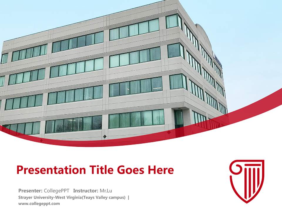 Strayer University-West Virginia(Teays Valley campus) Course/Courseware Creation PPT Template4:3 ratio PPT effect preview image5