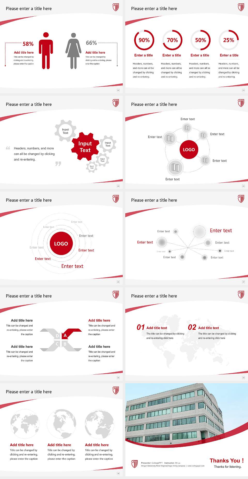 Strayer University-West Virginia(Teays Valley campus) Course/Courseware Creation PPT Template4:3 ratio PPT effect preview image4