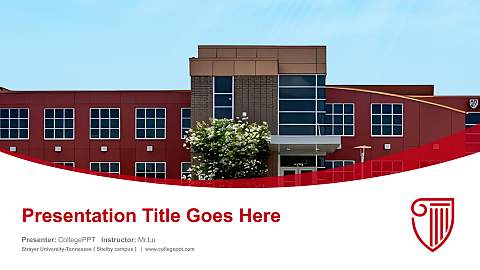 Strayer University-Tennessee（Shelby campus） Course/Courseware Creation PPT Template