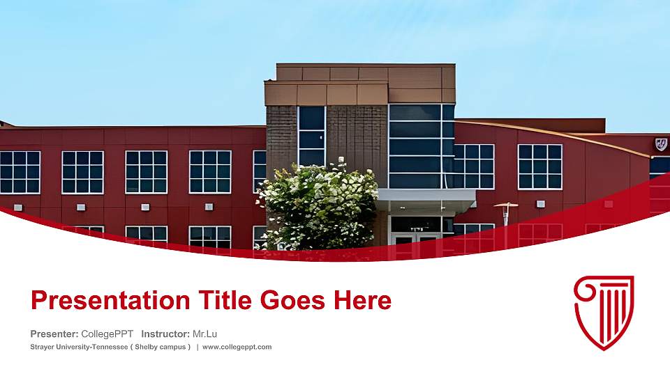 Strayer University-Tennessee（Shelby campus） Course/Courseware Creation PPT Template16:9 ratio PPT effect preview image