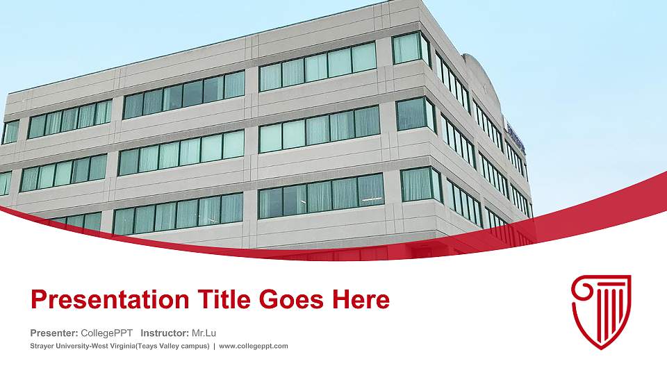 Strayer University-West Virginia(Teays Valley campus) Course/Courseware Creation PPT Template16:9 ratio PPT effect preview image