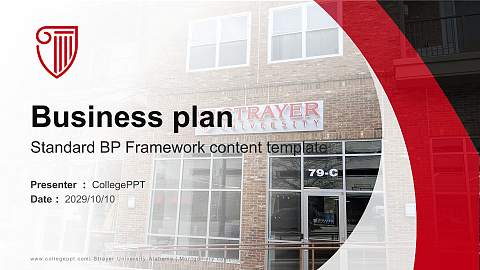Strayer University-Alabama（Montgomery campus） Competition/Entrepreneurship Contest PPT Template