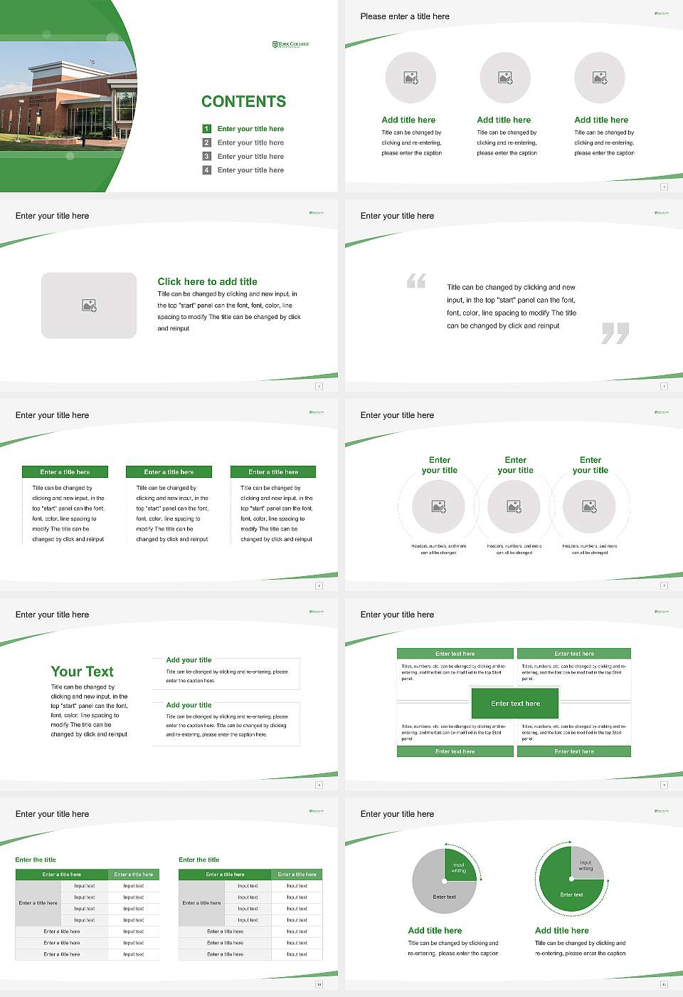 York College of Pennsylvania Course/Courseware Creation PPT Template16:9 ratio PPT effect preview image2