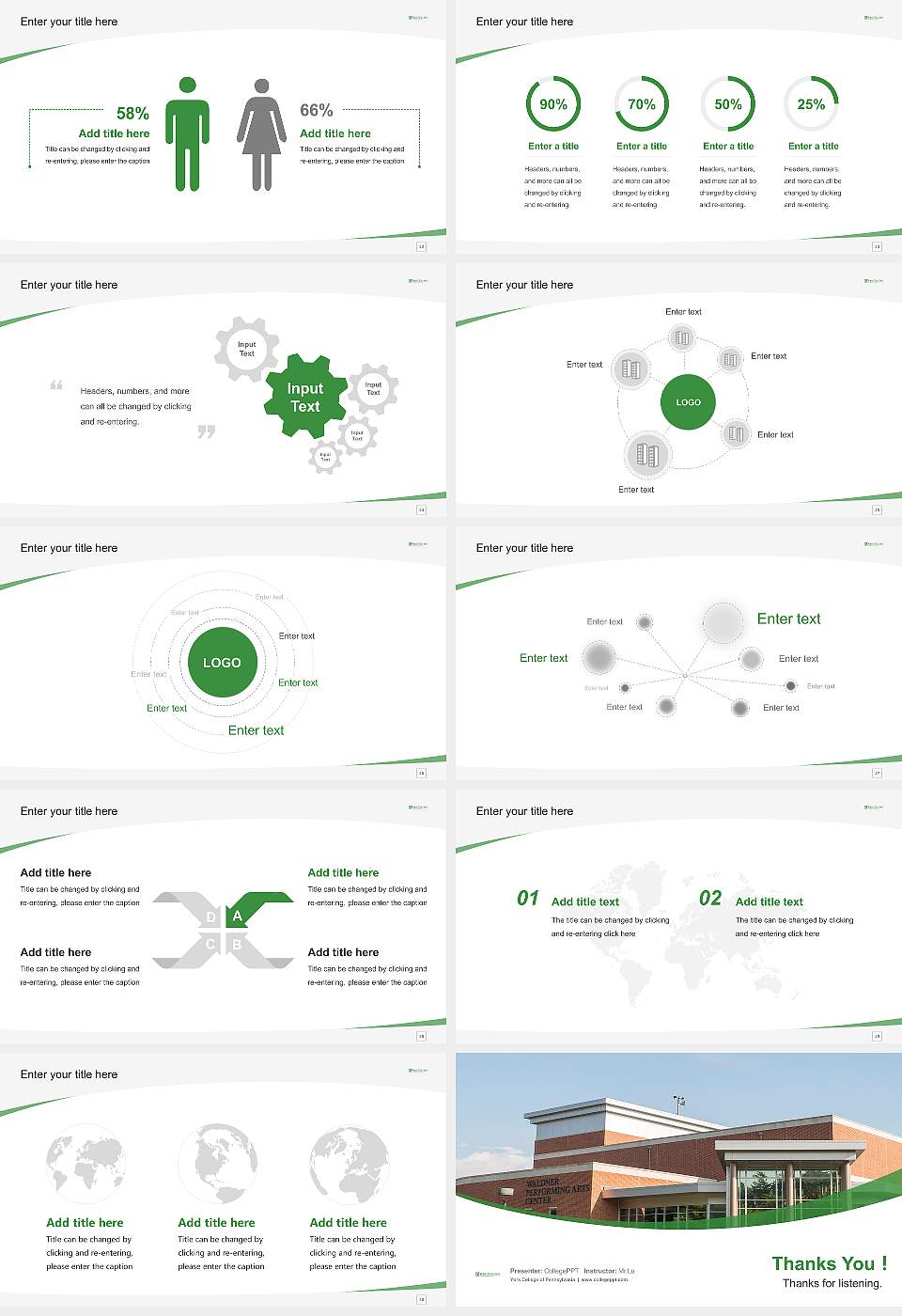 York College of Pennsylvania Course/Courseware Creation PPT Template16:9 ratio PPT effect preview image4