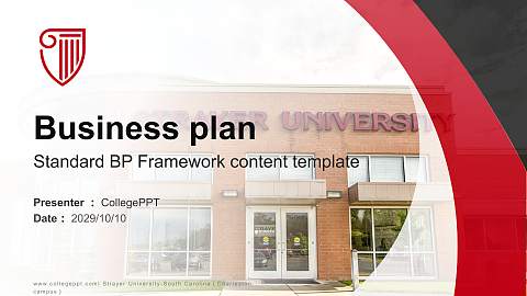 Strayer University-South Carolina（Charleston campus） Competition/Entrepreneurship Contest PPT Template