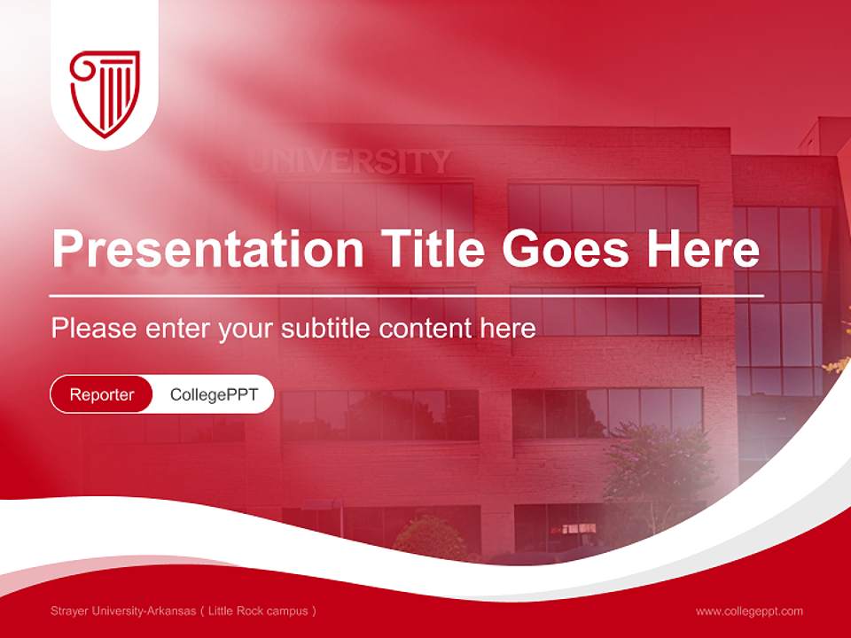 Strayer University-Arkansas（Little Rock campus） Lecture Sharing and Networking Event PPT Template4:3 ratio PPT effect preview image4