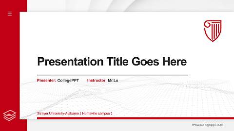 Strayer University-Alabama（Huntsville campus） Thesis Proposal/Graduation Defense PPT Template