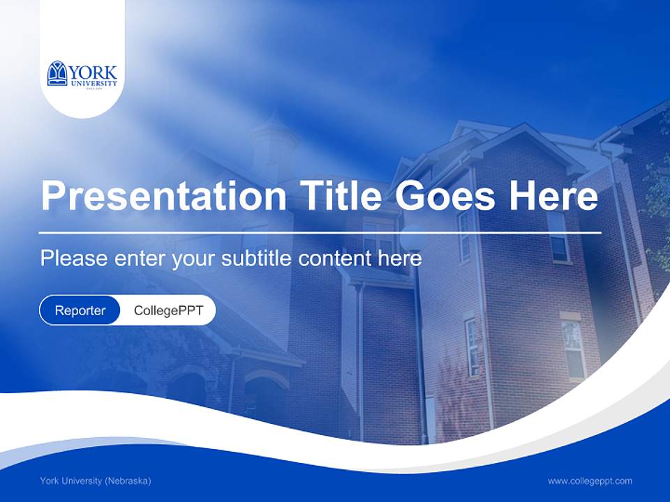 York University (Nebraska) Lecture Sharing and Networking Event PPT Template4:3 ratio PPT effect preview image4