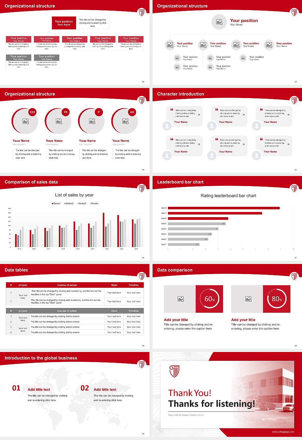 Strayer University-Georgia（Columbus campus) Academic Presentation/Research Findings Report PPT Template16:9 ratio PPT effect preview image4