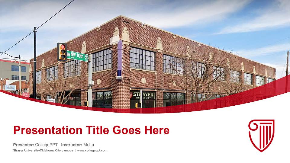 Strayer University-Oklahoma City campus Course/Courseware Creation PPT Template16:9 ratio PPT effect preview image