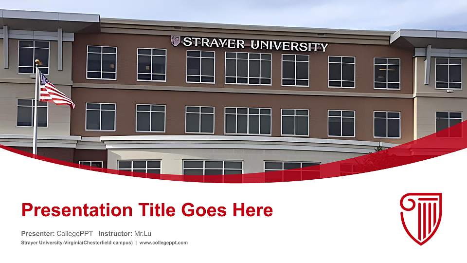 Strayer University-Virginia(Chesterfield campus) Course/Courseware Creation PPT Template16:9 ratio PPT effect preview image