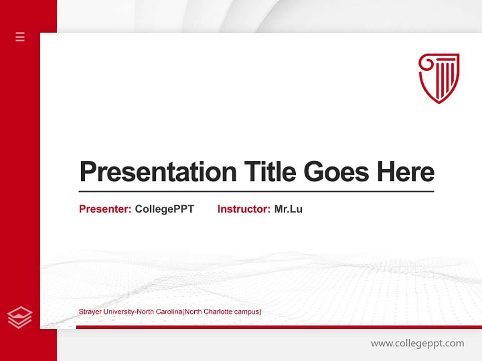 Strayer University-North Carolina(North Charlotte campus) Thesis Proposal/Graduation Defense PPT Template4:3 ratio PPT effect preview image5