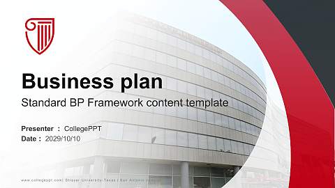 Strayer University-Texas（San Antonio campus） Competition/Entrepreneurship Contest PPT Template