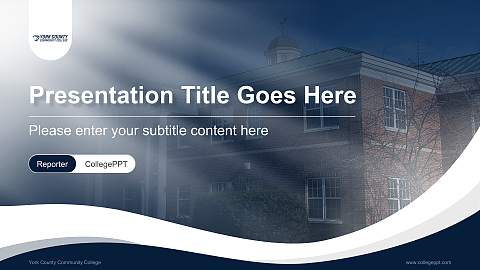 York County Community College Lecture Sharing and Networking Event PPT Template