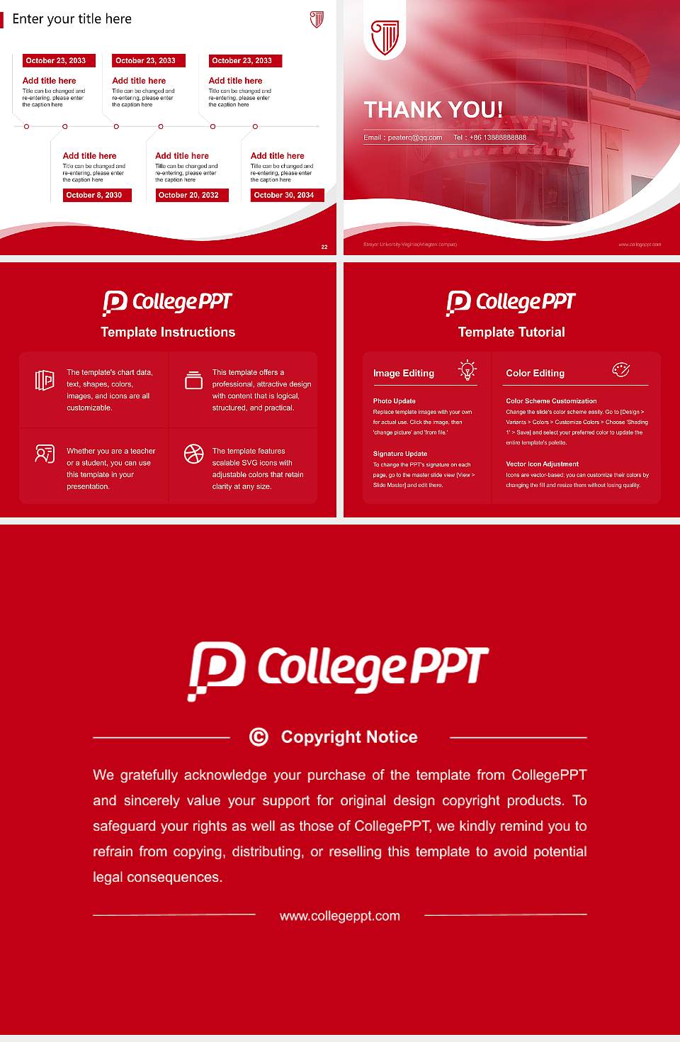 Strayer University-Virginia(Arlington campus) Lecture Sharing and Networking Event PPT Template4:3 ratio PPT effect preview image4