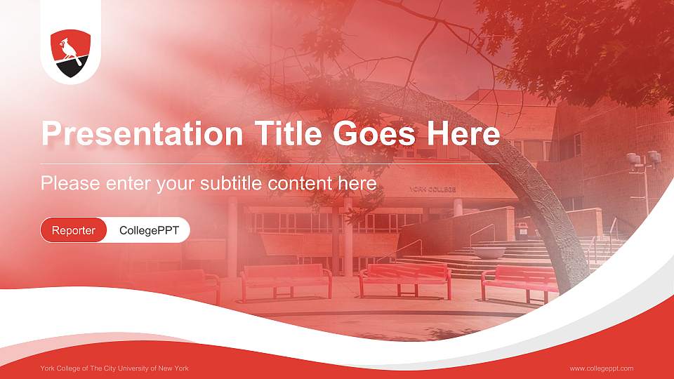 York College of The City University of New York Lecture Sharing and Networking Event PPT Template16:9 ratio PPT effect preview image1